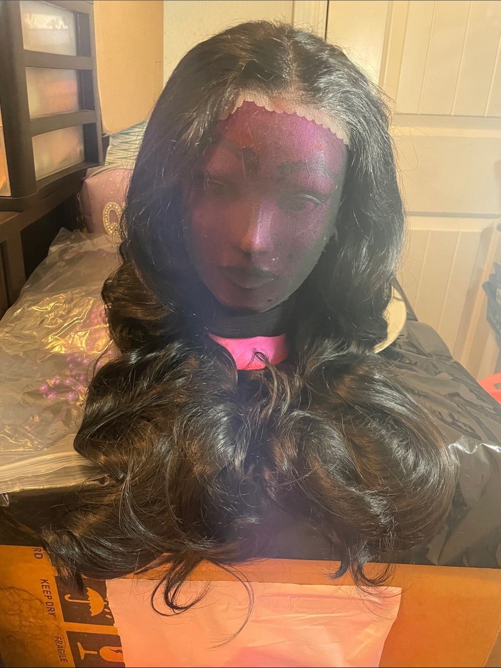 26 inch Glueless 6x9 Wigs Human Hair Pre Plucked Pre Cut Lace Front Wig